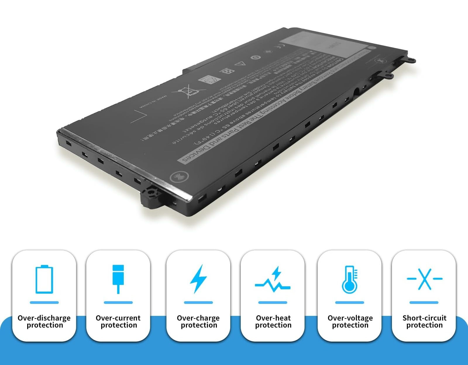 Akumulator do laptopa HUBEI, nowy, pasuje do Dell Latitude 5400 5410 zdjęcie 3