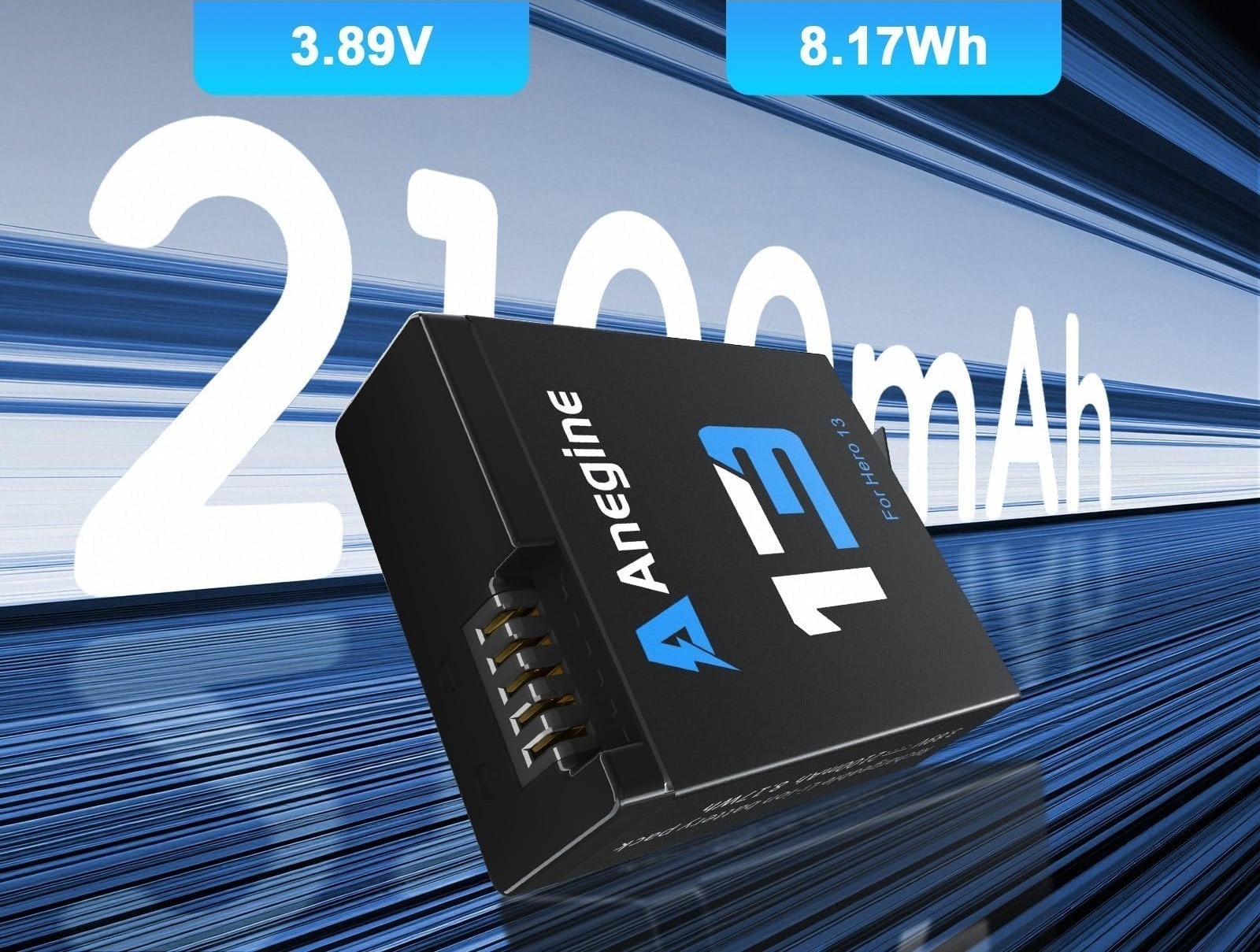 Akumulator GoPro Hero 13 2100 mAh, ładowarka 3-kanałowa zdjęcie 3