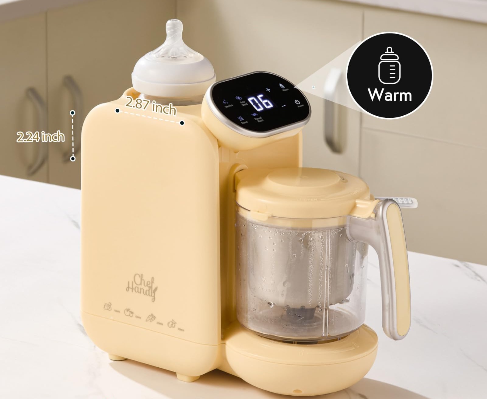 Parowar i blender dla niemowląt chefhandy, stal nierdzewna, 750 ml zdjęcie 5