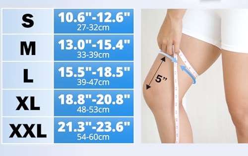 Bandaż kompresyjny na kolana XL, wsparcie na bóle stawów POWERLIX zdjęcie 4
