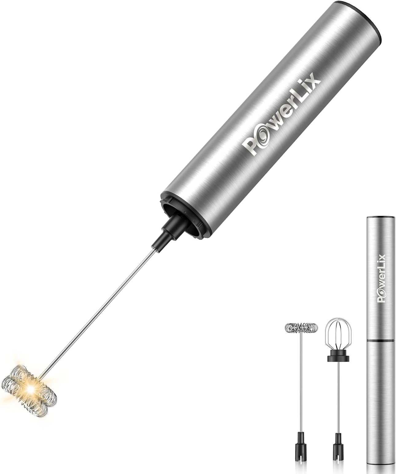 Spieniacz do mleka 3 w 1 POWERLIX, ładowanie USB-C zdjęcie 4