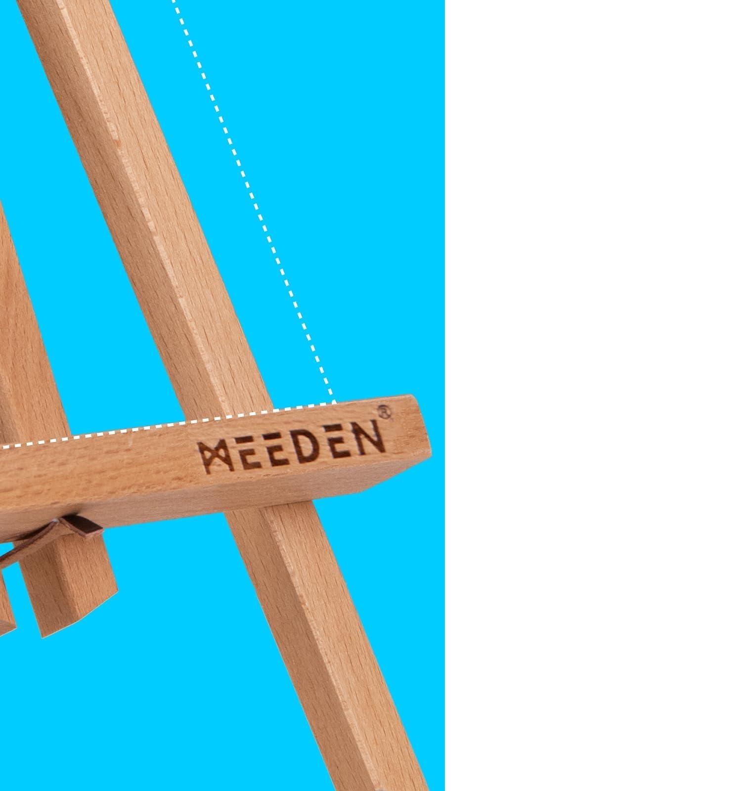 Sztaluga stołowa MEEDEN, drewniana, składana, 50 cm, 3 sztuki zdjęcie 4