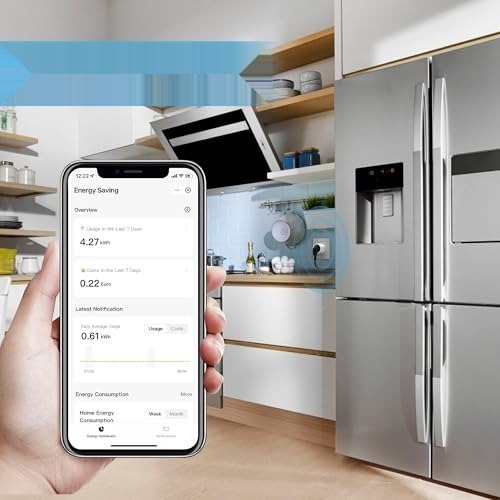 Inteligentne gniazdko Wi-Fi EIGHTREE, pomiar zużycia energii 4,4x4,4 zdjęcie 4