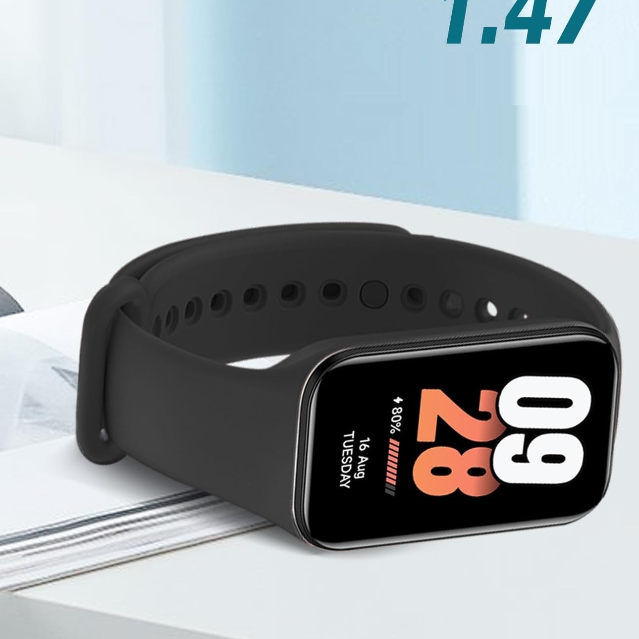 Smartband DABAOZHA, 14 dni pracy baterii, wodoszczelny 5ATM zdjęcie 2