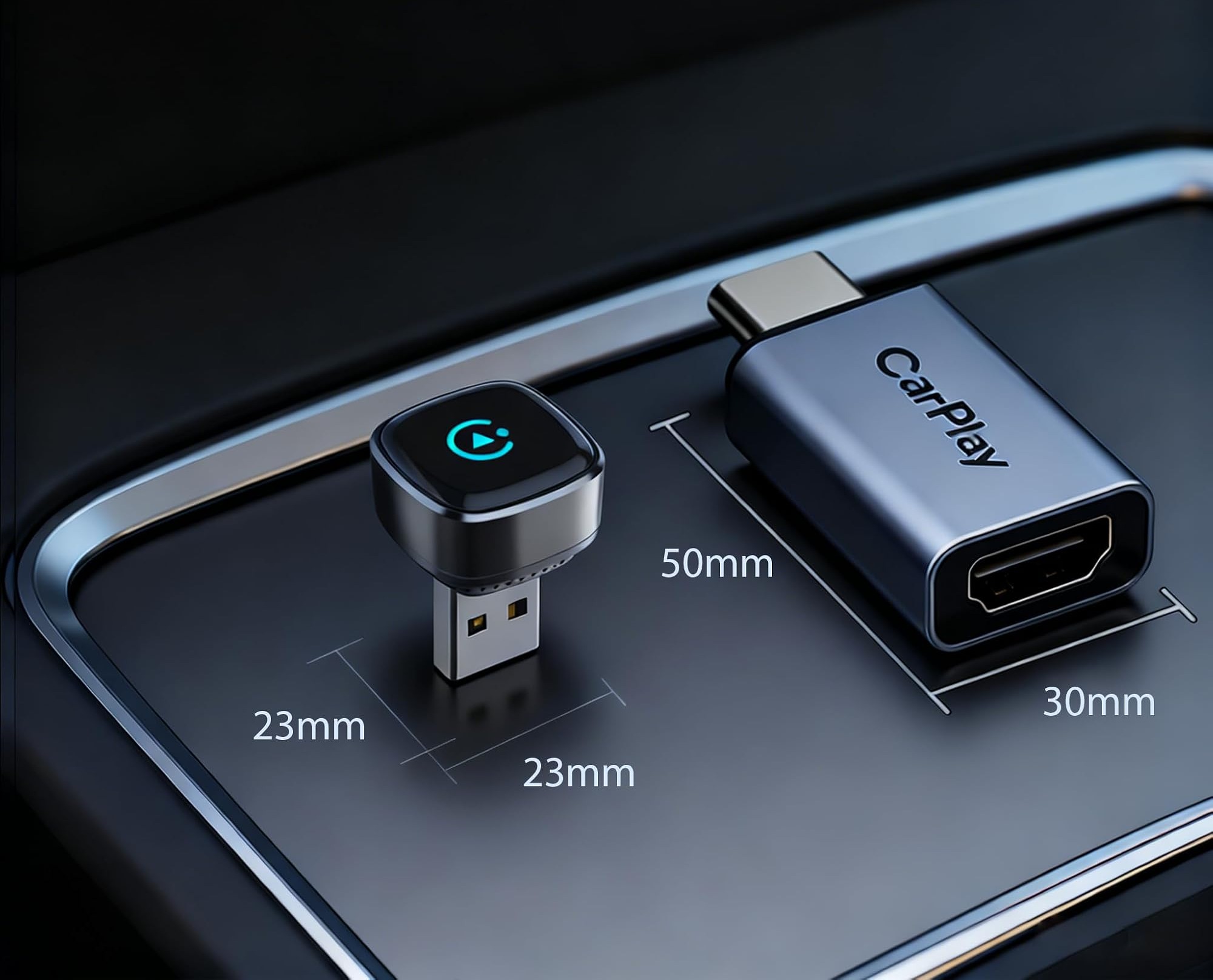 Bezprzewodowy adapter CarPlay KANANAFEEL, stabilne połączenie, biały zdjęcie 5