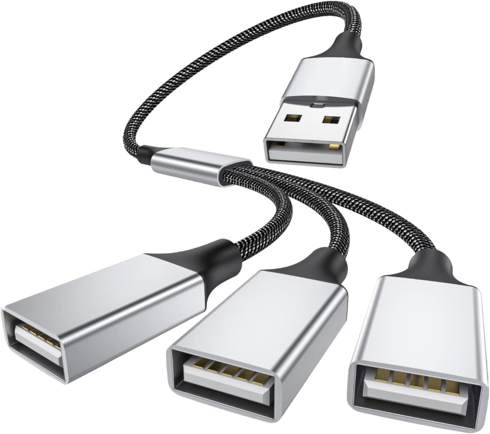 Rozdzielacz USB 1 do 4, kabel Y 1m z 1 wtyczką do 4 portów zdjęcie 8