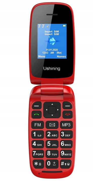 CHAKEYAKE 2G Telefon Flip Odblokowany Podstawowy Telefon Komórkowy zdjęcie 1