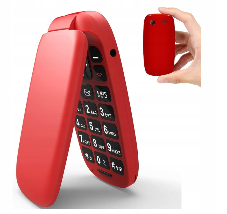 CHAKEYAKE 2G Telefon Flip Odblokowany Podstawowy Telefon Komórkowy zdjęcie 2