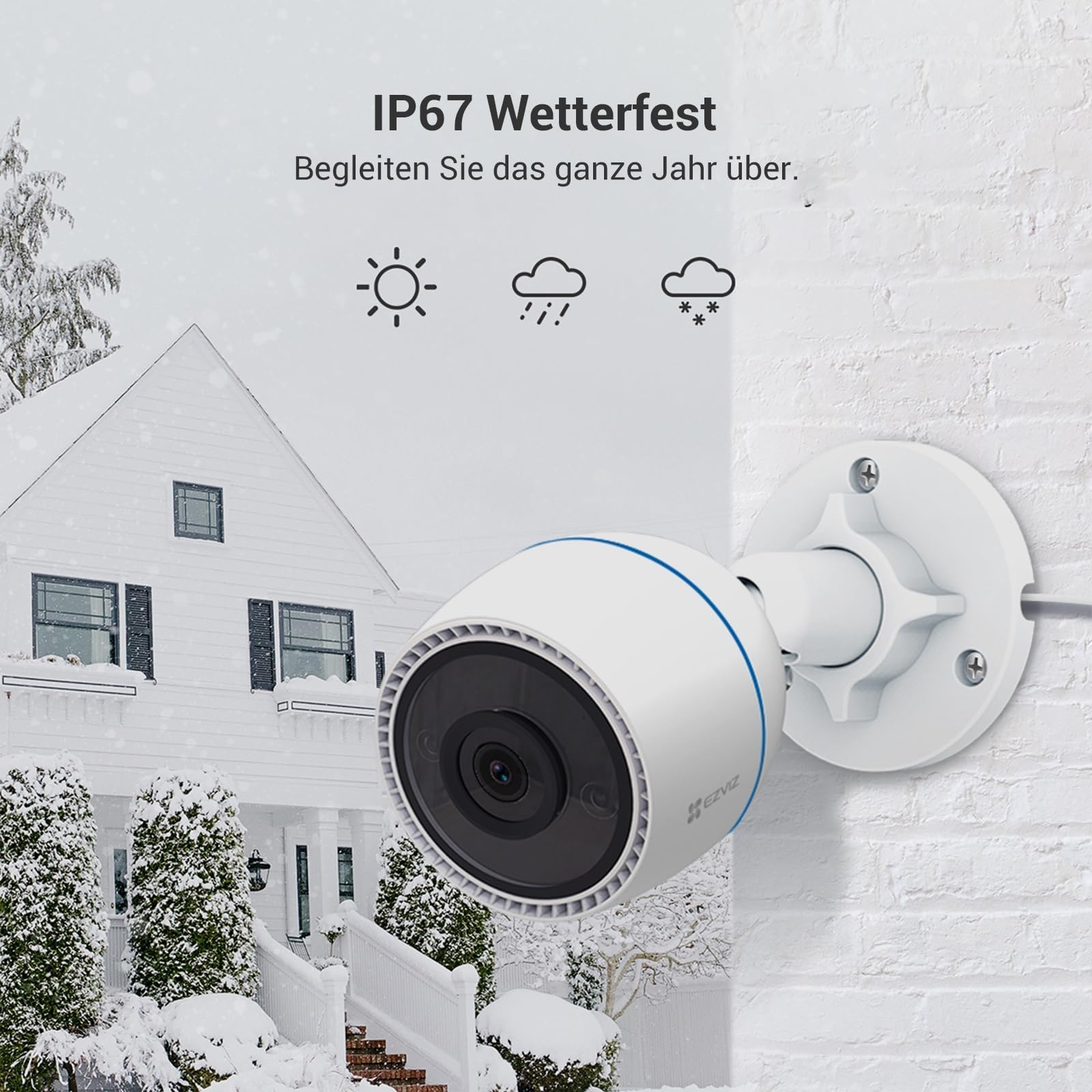 Kamera IP zewnętrzna Ezviz C3TN, kolor biały zdjęcie 5