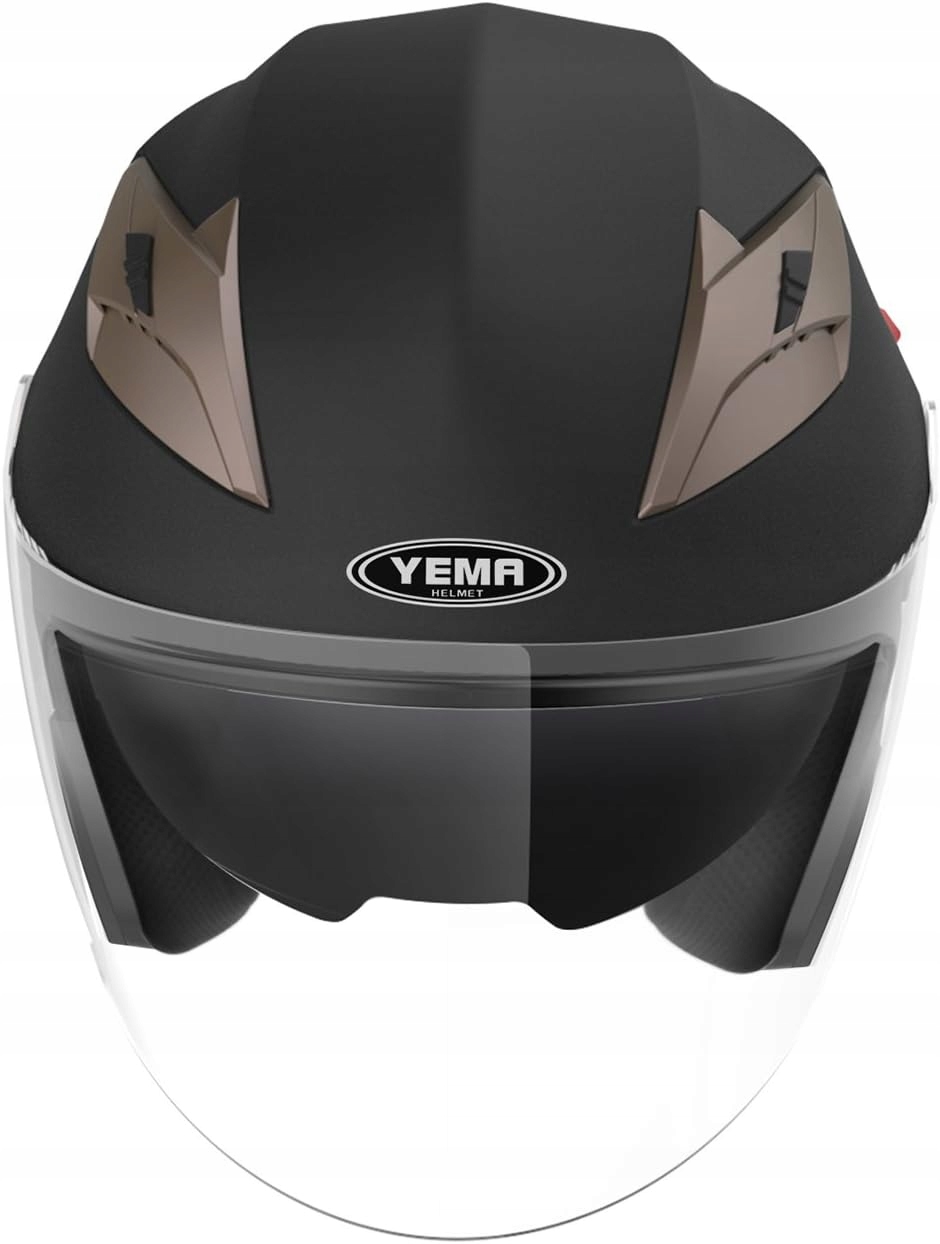 Kask motocyklowy Yema YM-627 czarny matowy zdjęcie 7