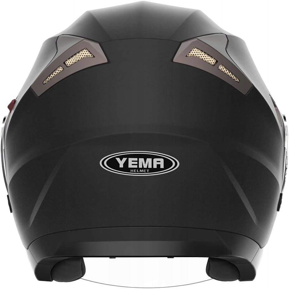 Kask motocyklowy Yema YM-627 czarny matowy zdjęcie 8