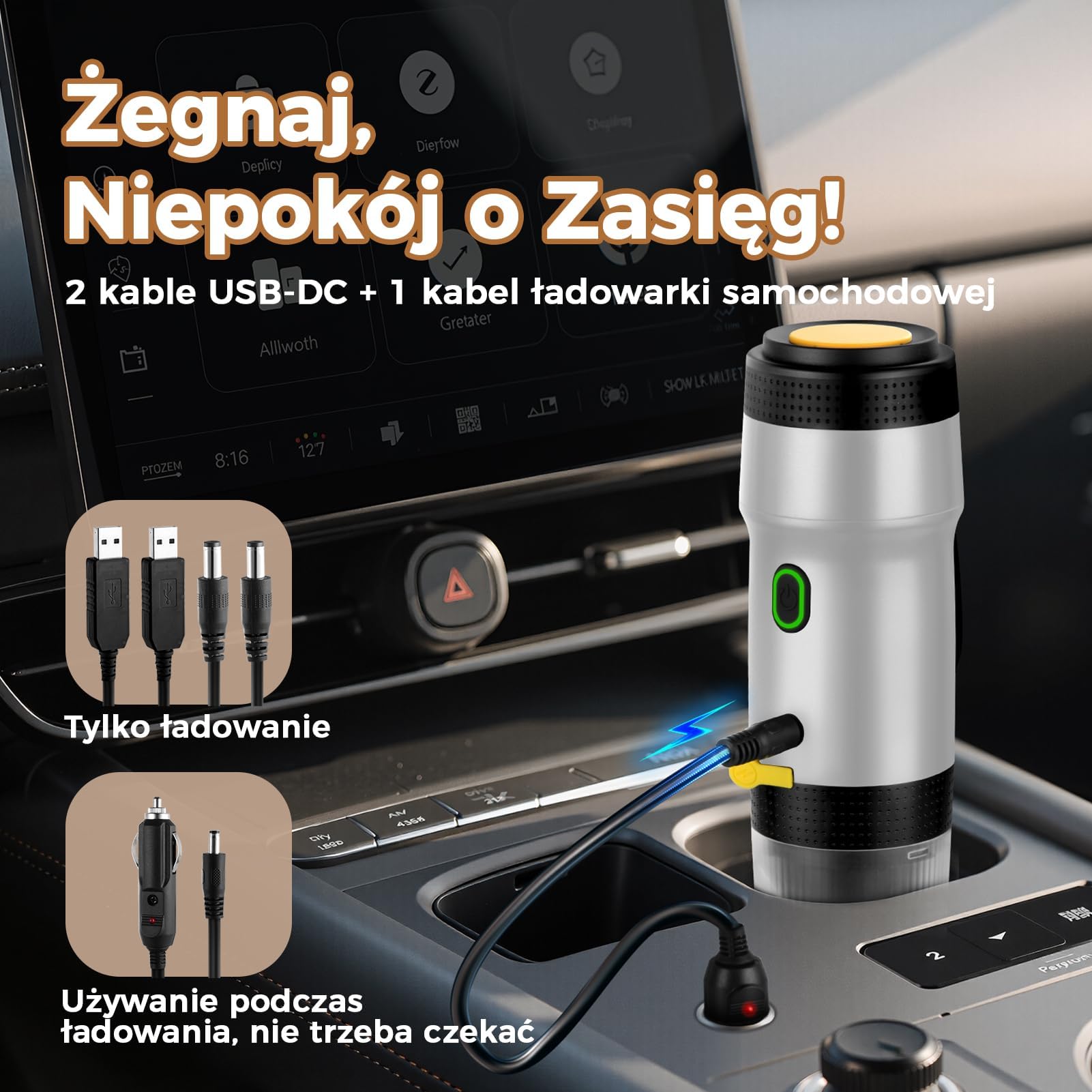 Przenośny ekspres do kawy kapsułki, ekspres do kawy 3 w 1, ciśnienie zdjęcie 4