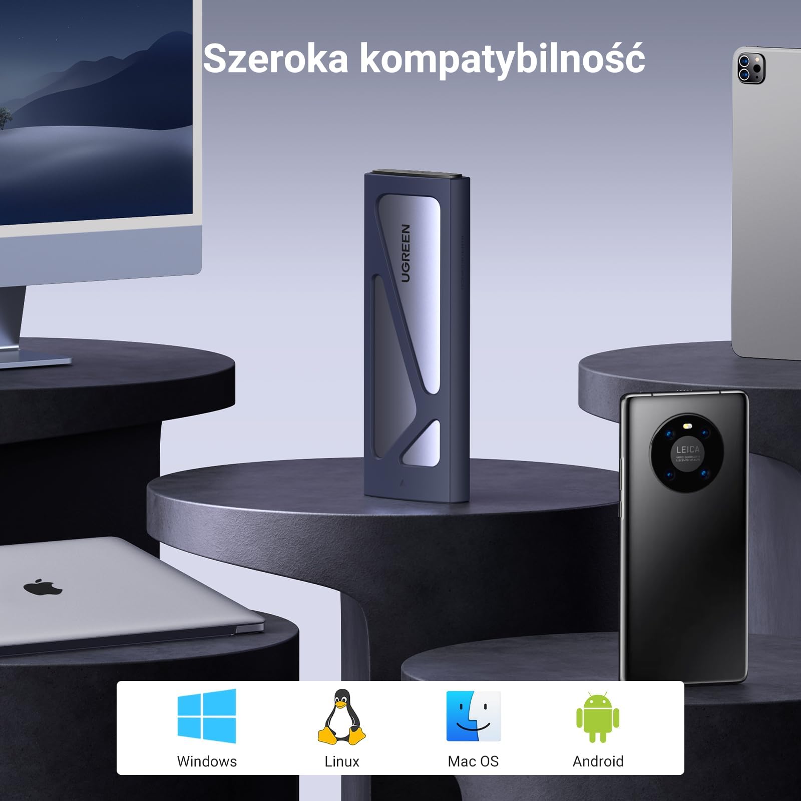 UGREEN Obudowa NVMe M.2 USB 3.1 SSD 10 Gb/s zdjęcie 5