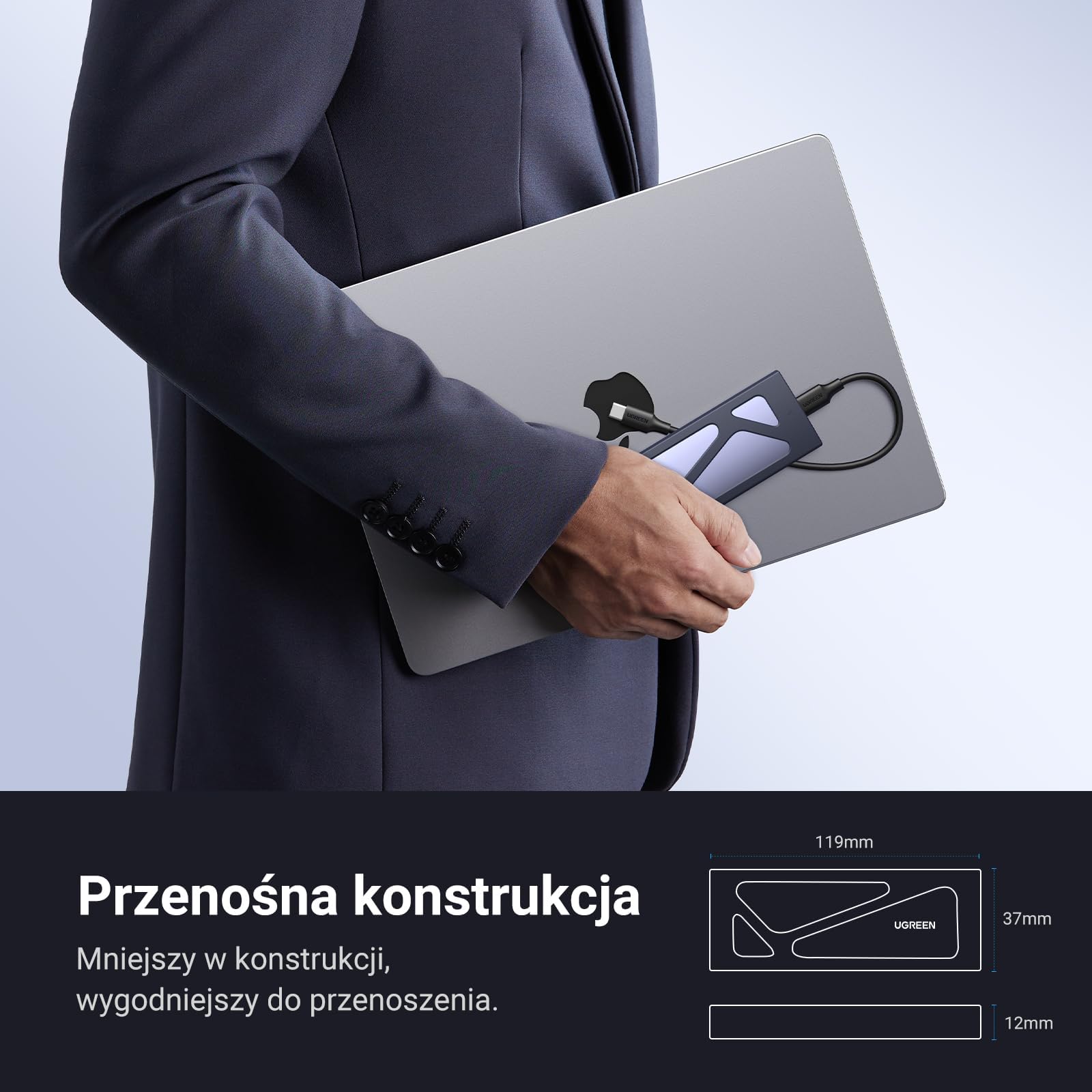 UGREEN Obudowa NVMe M.2 USB 3.1 SSD 10 Gb/s zdjęcie 7
