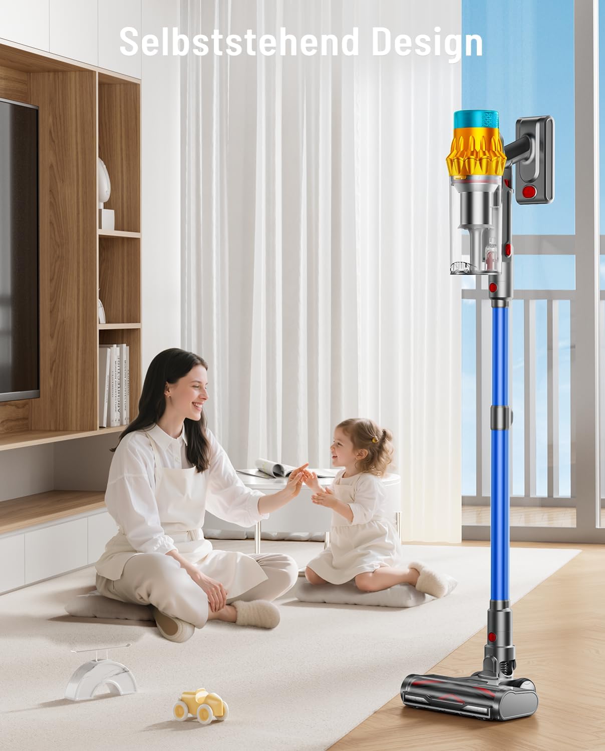 Bezprzewodowy odkurzacz szczotkowy, 600 W/50 KPA/70 min bezprzewodowy zdjęcie 4
