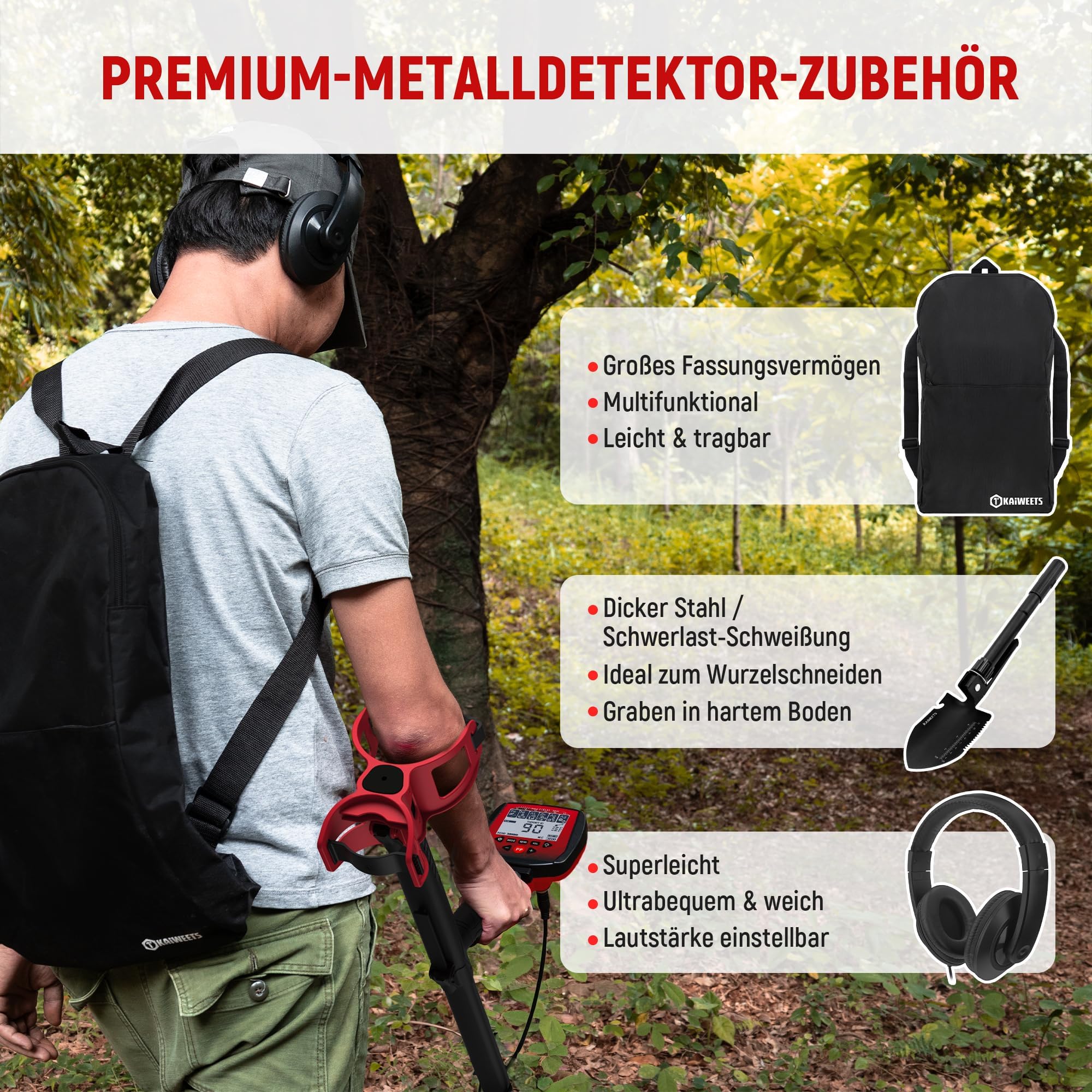 Wykrywacz metalu, 2026, z jednoczęściowym zintegrowanym drążkiem zdjęcie 8