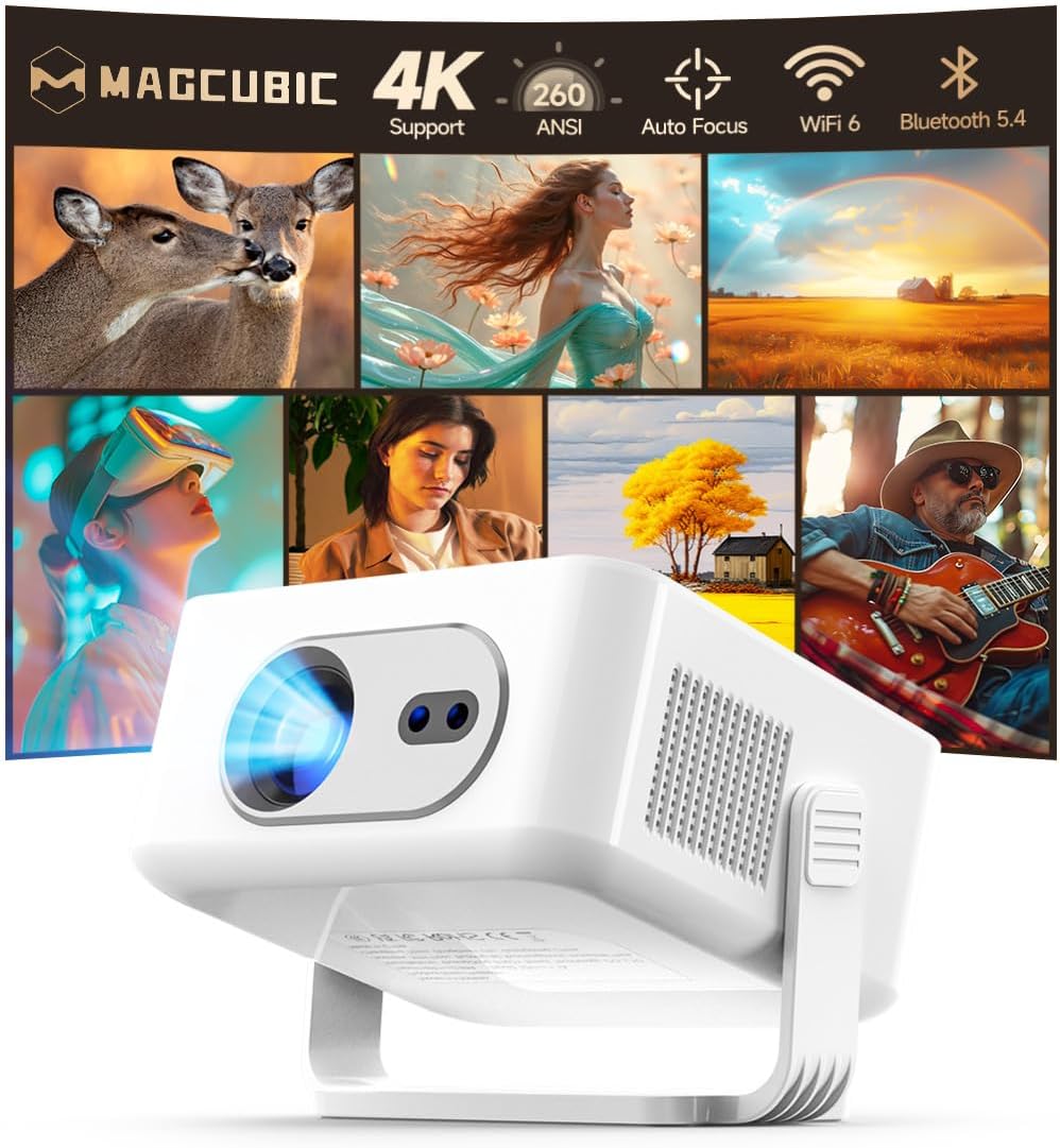 Projektor, HY300max Mini projektor 4K i 8K z podwójnym zakresem WiFi zdjęcie 1