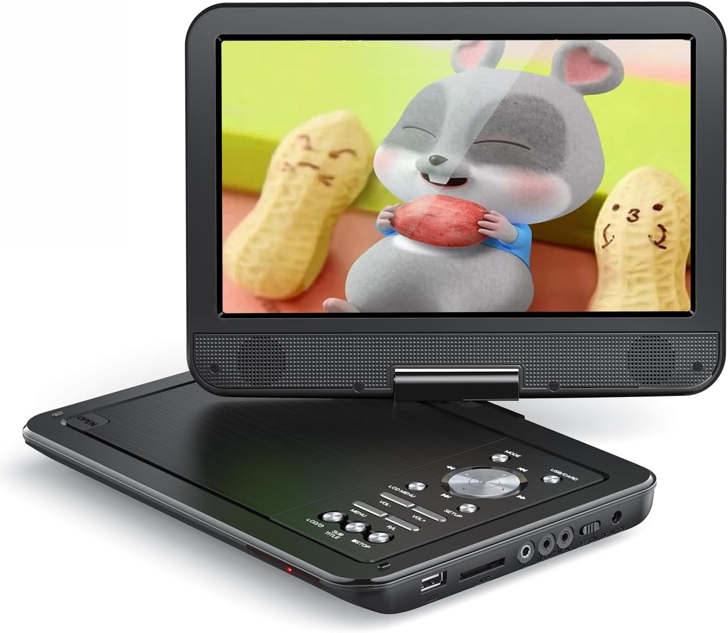 Przenośny odtwarzacz DVD z 12,5" ekranem obrotowym HD zdjęcie 1