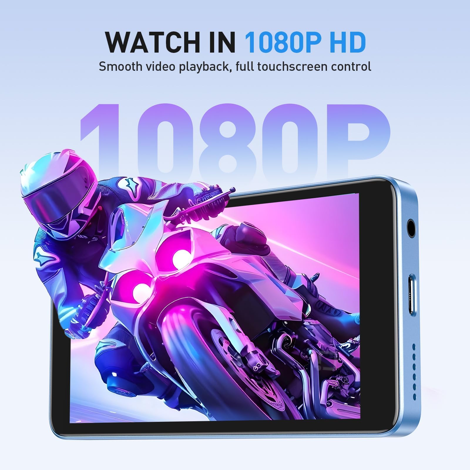 Odtwarzacz MP3 96 GB z Bluetooth i WiFi, T08X 10.2 cm Android 14 MP4 zdjęcie 8