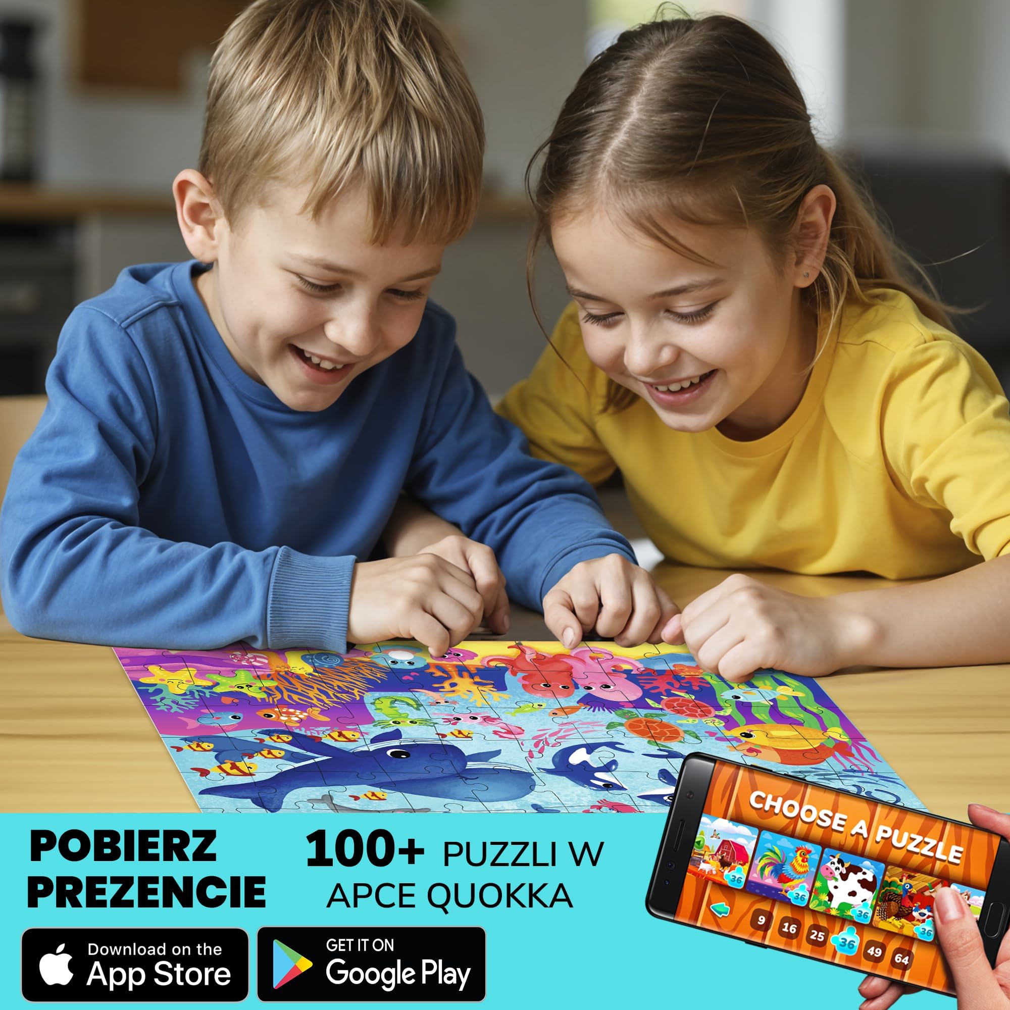 Solo 60-częściowy zestaw puzzli do tańca morskiego zdjęcie 5