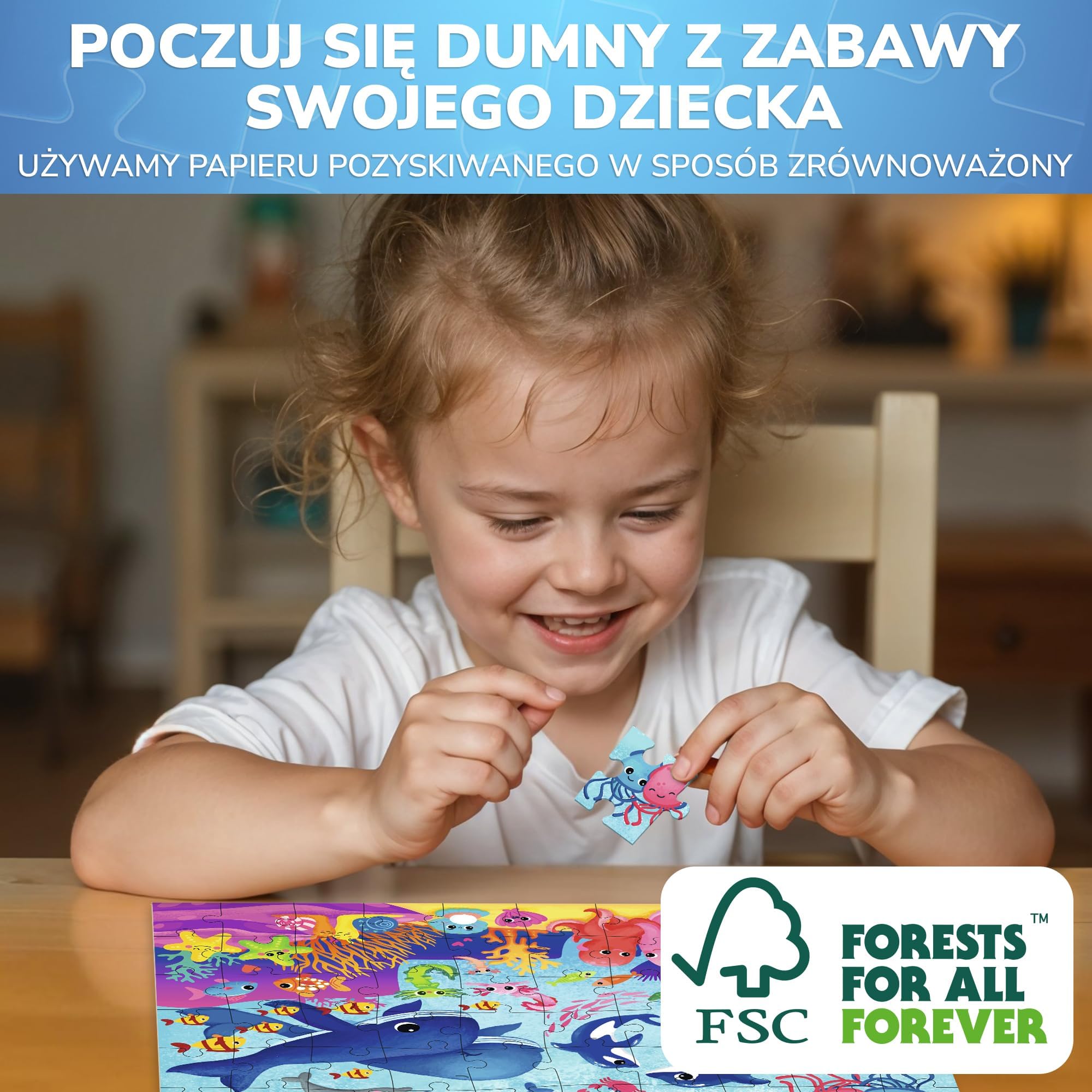 Solo 60-częściowy zestaw puzzli do tańca morskiego zdjęcie 6