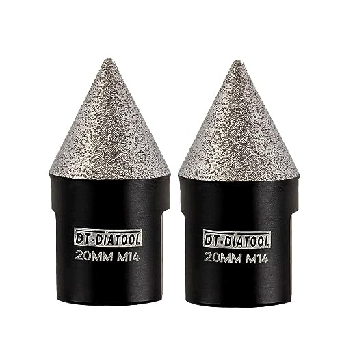 Diamentowe wiertło fazowane DT-DIATOOL, średnica 20 mm, długość 40 mm zdjęcie 1
