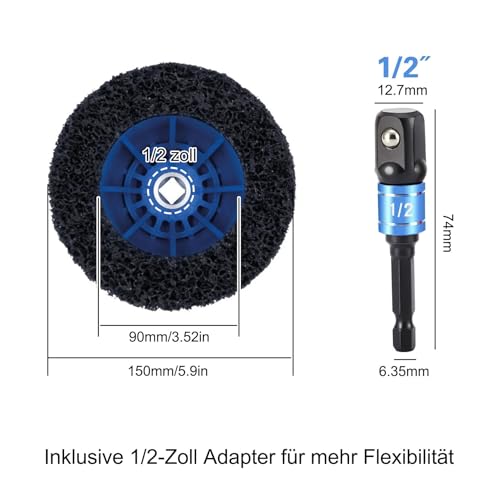 Szlifierka piasta koła 1/2" niebieska szlifierka z głowicą kulową zdjęcie 2
