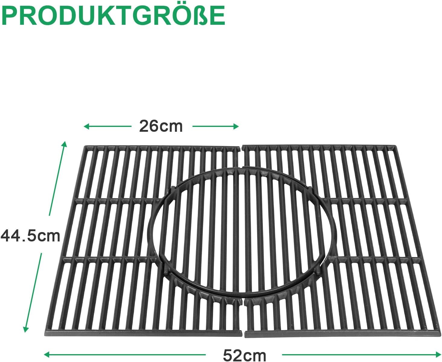 Żeliwny ruszt do grillowania 44,5 cm, z wyjmowaną okrągłą wkładką zdjęcie 2