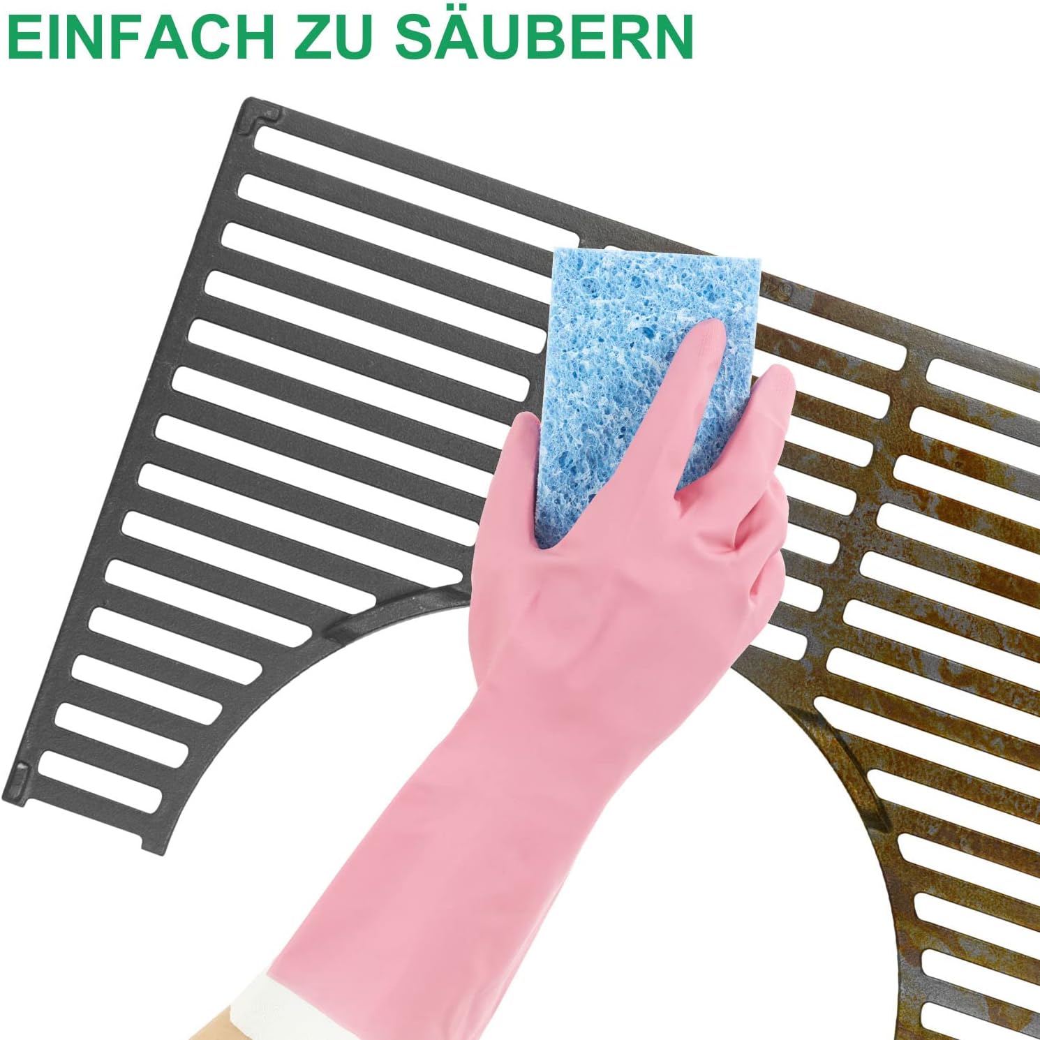 Żeliwny ruszt do grillowania 44,5 cm, z wyjmowaną okrągłą wkładką zdjęcie 6