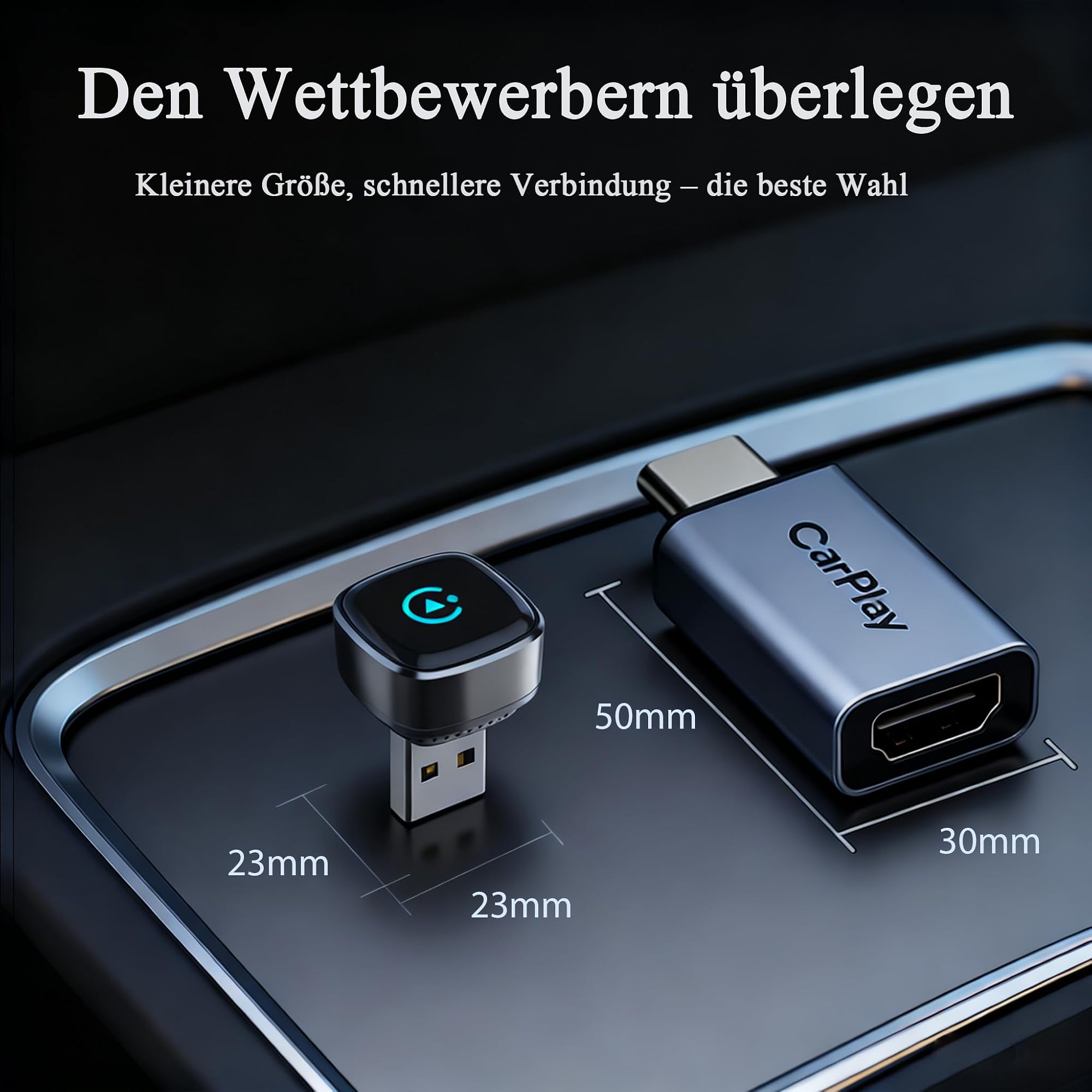 Bezprzewodowy adapter CarPlay w kolorze białym zdjęcie 5